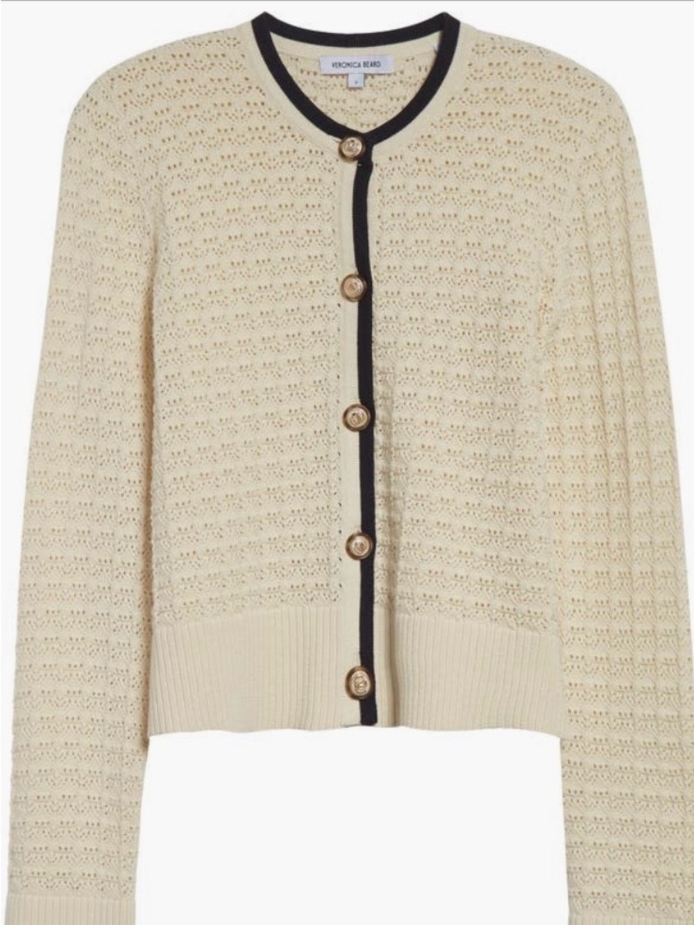 Veronica Beard Bala Cotton/Cashmere Blend Cardigan (Size Small) NWT